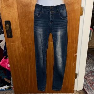 Wax Jeans Butt I love You Medium Wash Blue Jean Size 9